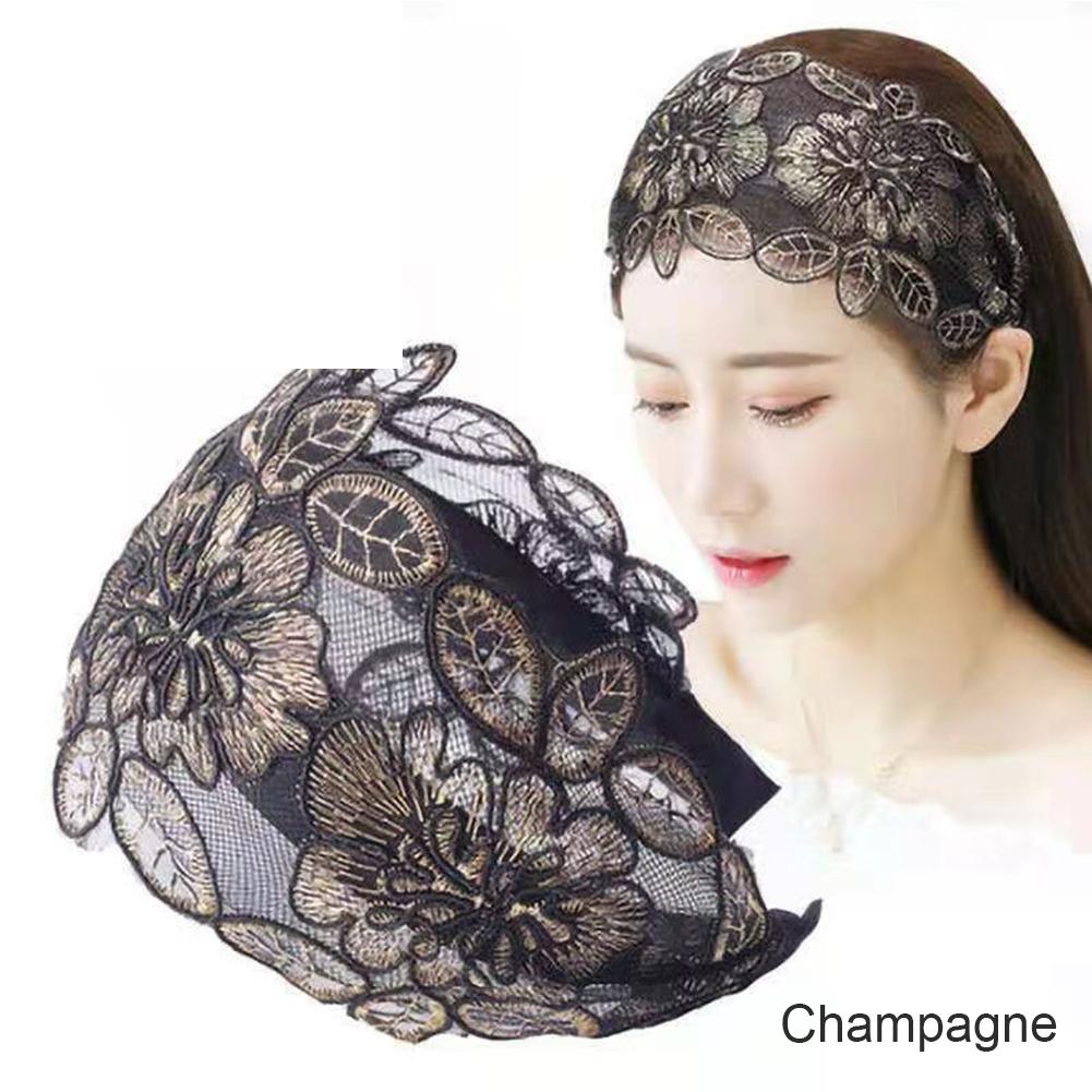 Damen Breitkrempiger Spitzen-Haarreif Rutschfestes Stirnband Alleskönner Temperament Einfacher Haarreif Haaraccessoires