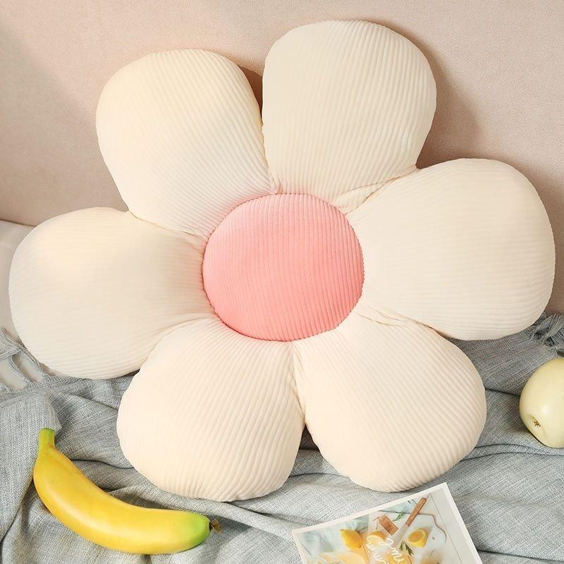 40cm Colorful Flowers Plush Pillow Plant Petal Pad Stuffed Toy Girl Baby Home Decor Gifts