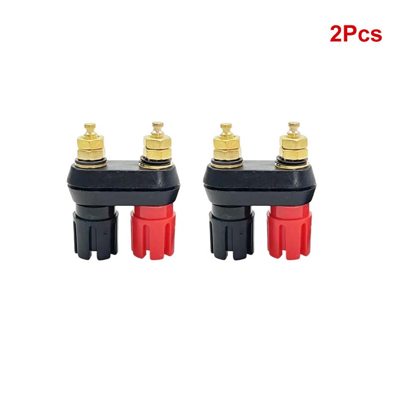 1/2/3/4/5PCS Speaker Banana Plug Terminal Connector Dual Female Banana Plug For Speaker Amplifier Dual 2-Way Banana Plug Jack