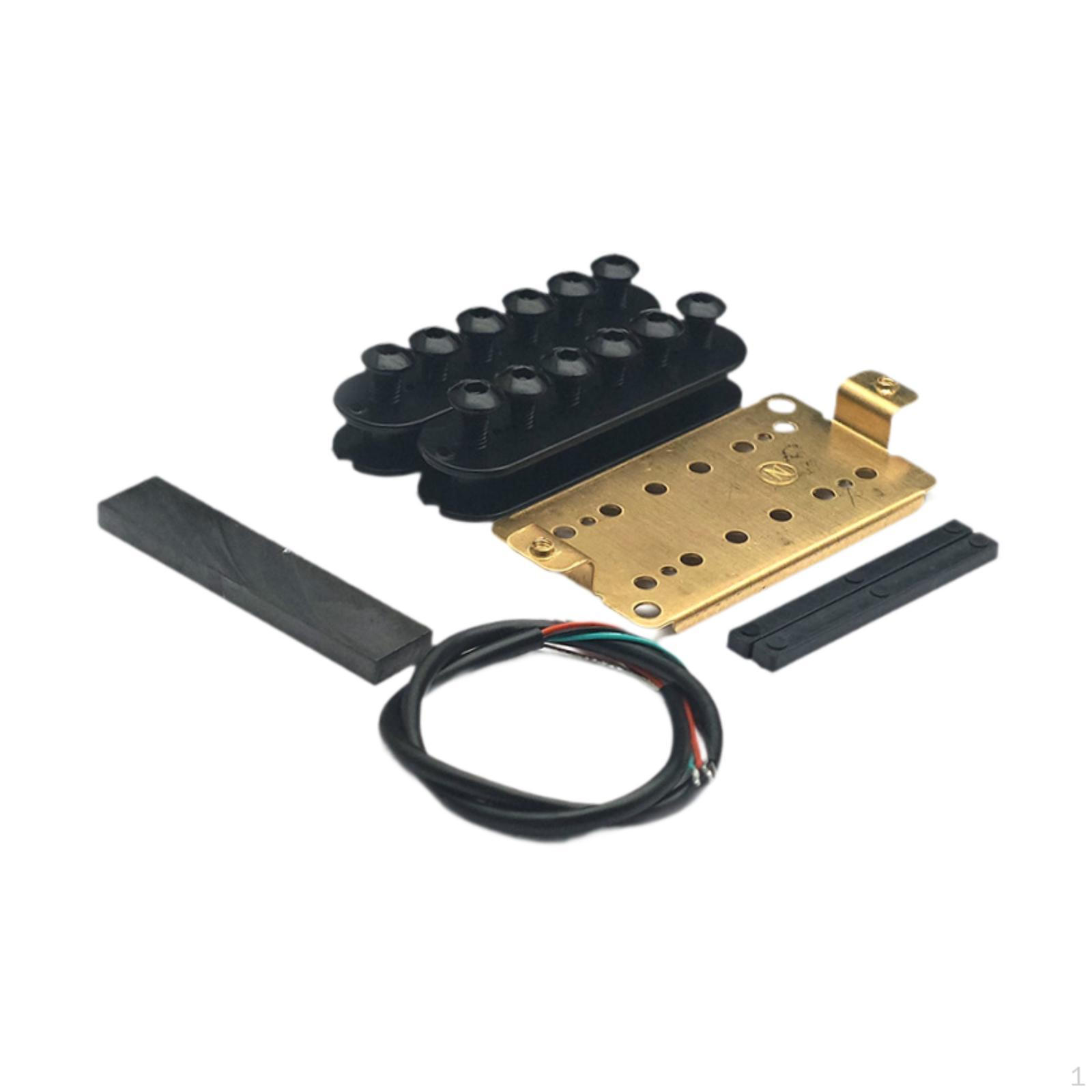 Набор гитарных звукоснимателей DIY Двойные катушки Керамические звукосниматели Рельсовые гитары Neck