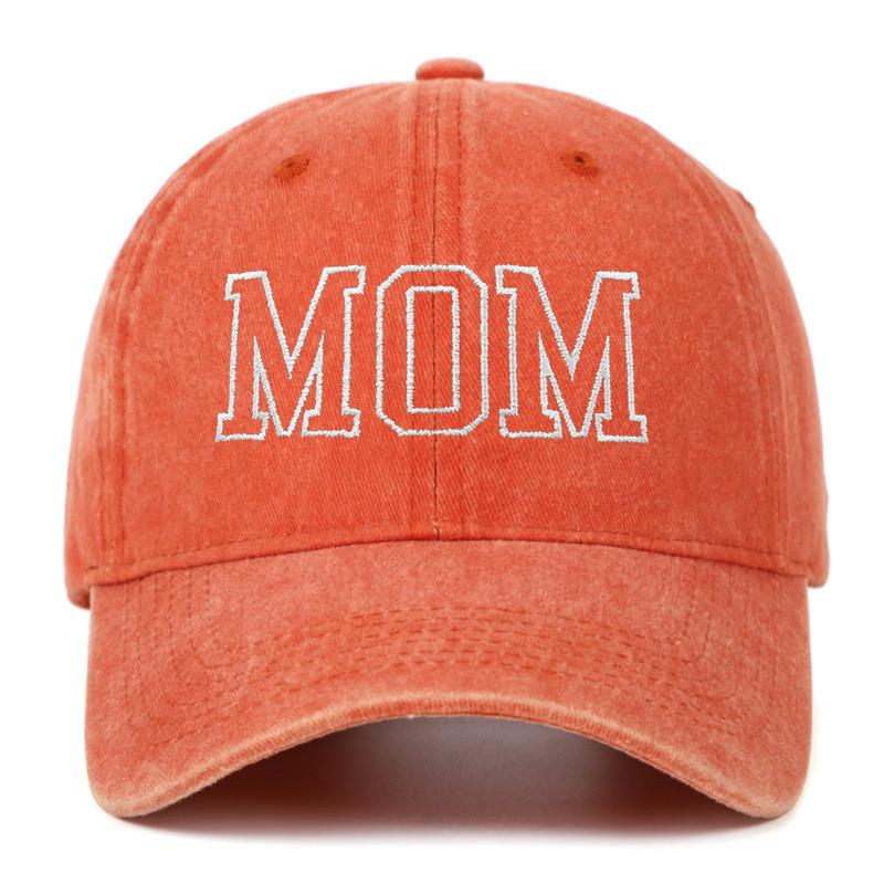 Dad Mom Embroidered Baseball Cap With Cotton Material For Summer Casual Style