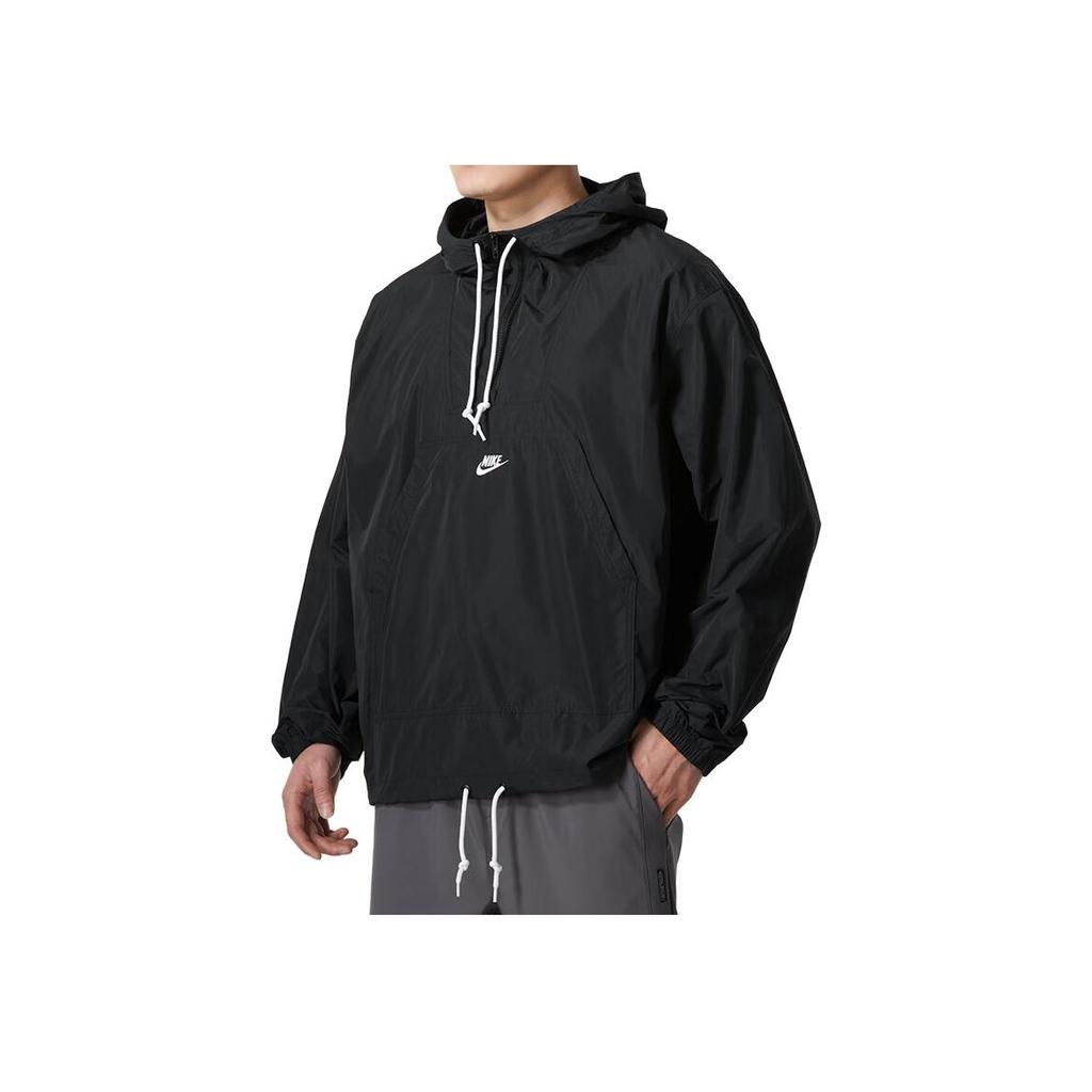 Nike Solid Color Sports Breathable Hooded Jacket Men Jackets Black FN3893-010