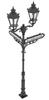 HD Models German Street Light Resin Kit HDM35246 1/35 General-purpose (2 Lights/2 Signs) (Scenery)