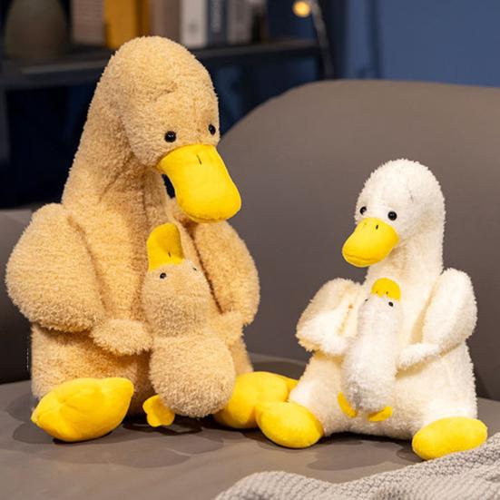 Duck Doll Plush Toy Mother And Son Stuffed Animal Pillow Duck Themed Parent-child Toy Funny Room Decor