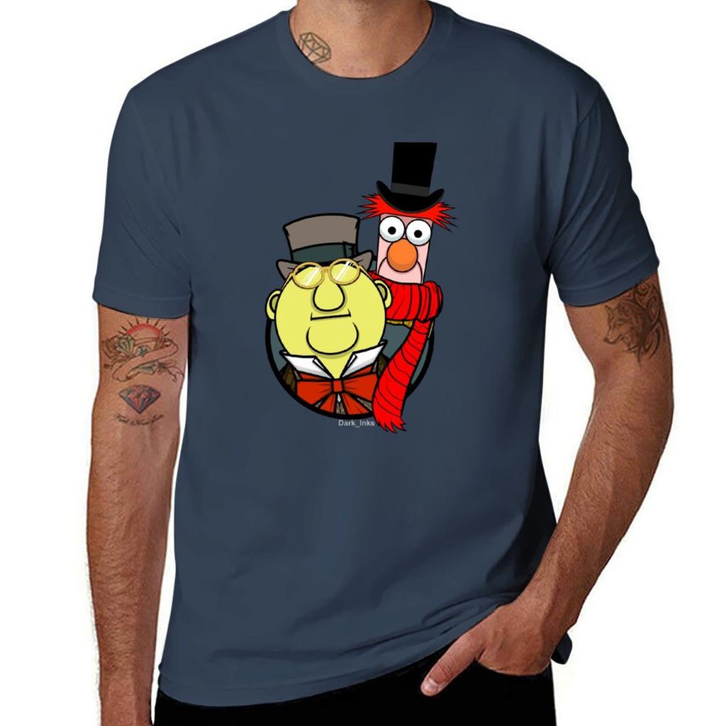 Muppets Christmas Carol - Bunsen Honeydew And Beaker T-shirt T Shirt Custom Print Man T Shirt Summer Man Tshirt T-shirt