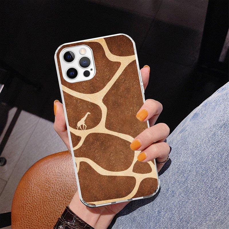 Cute Cartoon Giraffe Animal Phnoe Case for Iphone 17 Air 16 16E 11 12 13 Mini 14 Plus 15 Pro Max 7 8 + SE 2020 Phone Cover Coque