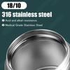 750ML 316 Stainless Steel Vacuum Lunch Box Double-wall Food Thermos Soup Cup Breakfast Cup with Spoon Camping Food Containers