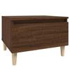 819514 vidaXL Side Table Brown Oak 50x46x35 Cm Engineered Wood