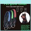 Hund LED Leuchthalsband mit USB wiederaufladbarem Nylonmaterial für Nachtsicherheit
