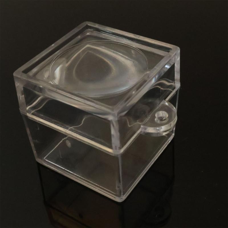 6 szt. Przezroczyste Pudełka-Lupy na Owady Dla Dzieci Eksploracja Natury Kwadratowy Wzór z Soczewką Obserwacyjną Przybory do Klasy Naukowej