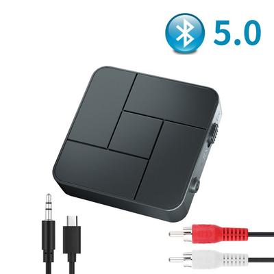 Transmetteur-récepteur audio Bluetooth 5.0 RCA sans fil avec microphone pour PC, TV, système intelligent de voiture