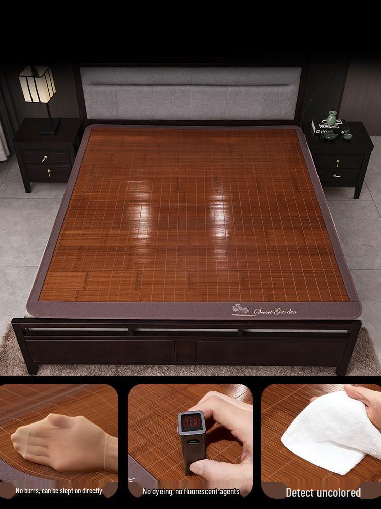 Double-Sided Foldable Bamboo Cool Mat for Children and Students - Ice Silk Summer Mat with Free Shipping