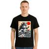 Catzilla Cat Japanese Funny T-shirt for Men Funny Joke Novelty Gift Tee Top