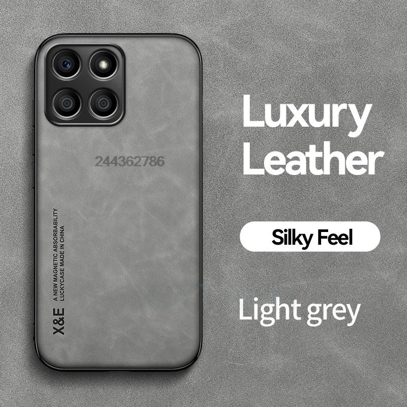 Sheepskin Leather Case For Honor X8B X8 X8A 4G 5G Magnetic Shockproof Protective Case Phone Cover Soft Phone Shell Back Cover