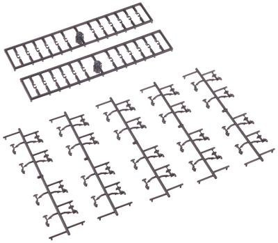 TOMYTEC TOMIX N Gauge TN Coupler CC Coupler 20 Pieces 0398 Railway Model Supplies Self-contained Compatible, Black,