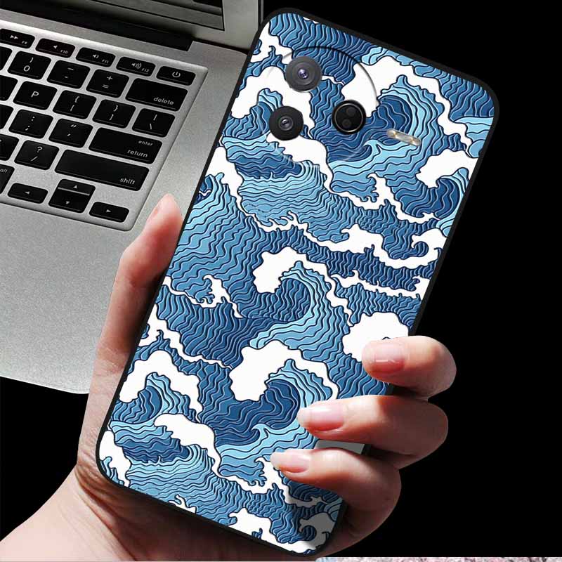 For Xiaomi Poco F7 Pro/ Poco F7 Ultra 5G 3D Relief Flower Emboss Soft Silicone Back Cover Case for Poco F7 Pro Ultra Relief Case