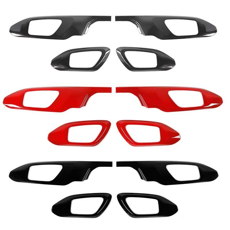 ABS Interior Door Handle Decoration Cover Sticker Fit For Jeep Compass 2021 Up Interior Accessories