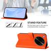 Wallet Case for Find X9 Ultra - Leather/PU, Orange, With Lanyard