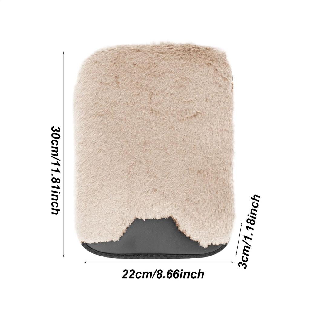 Car Armrest Cushion Automotive Center Console Plush Pad Car Center Console Cover For Truck Interior Vehicle Women Men Office
