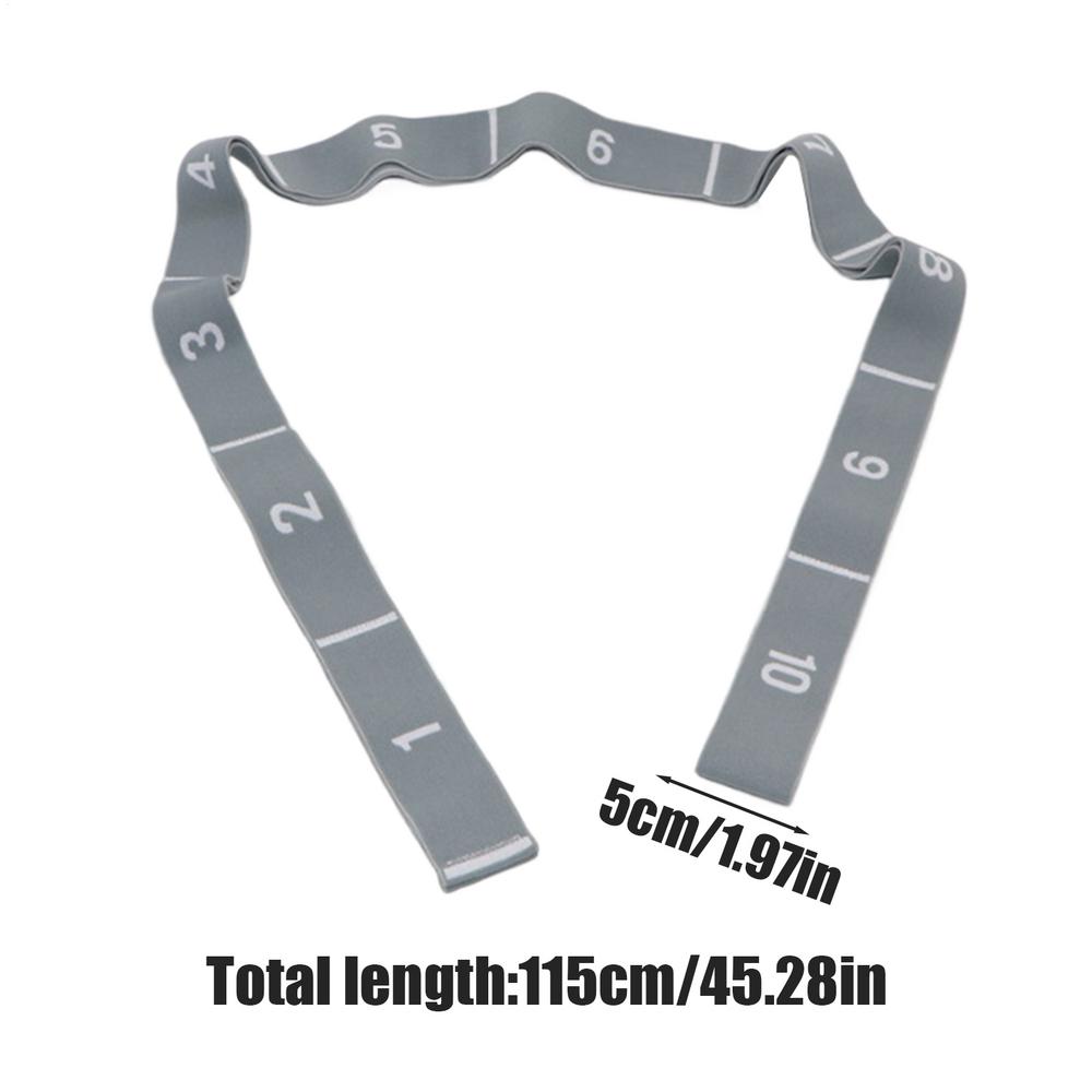 Resistance Band Leg Stretcher With 10 Loops Fitness Strap Elastic Strength Bands For Pilates Yoga Dance And Gymnastics Exercise