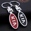 TWER5 3D Stereoscopic Badge Car KeyChain Stainless Steel Keyring For K3 Sportage Carnival K5 Seltos Pegas KX1 EV5 Sonet EV6 K4 EV3