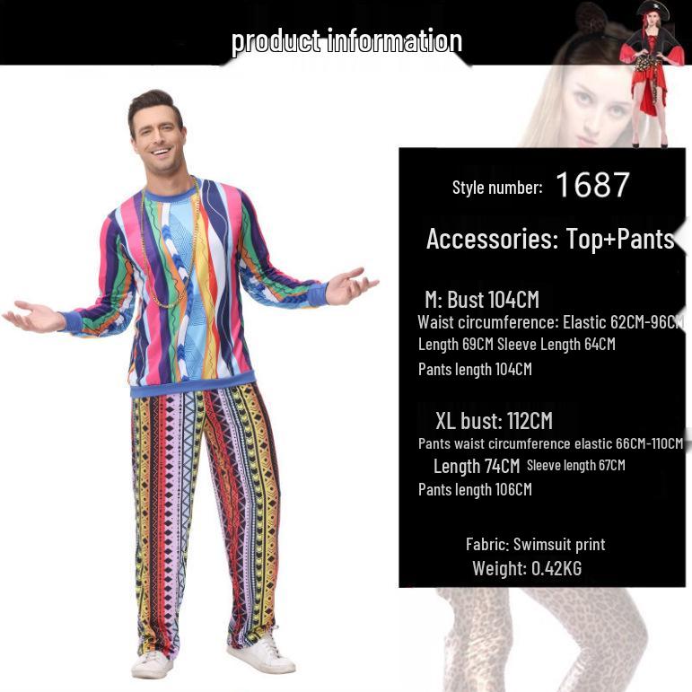 Halloween 70s Disco Hippie Costume