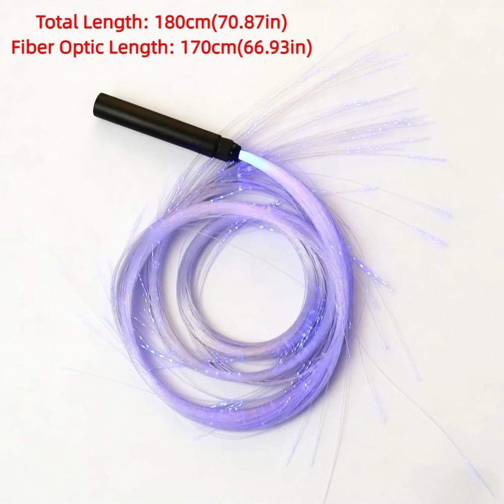 Rechargeable Optical Hand Rope Colorful Pixel Light-up Whip Glowing Waving Flash Whip Cosplay
