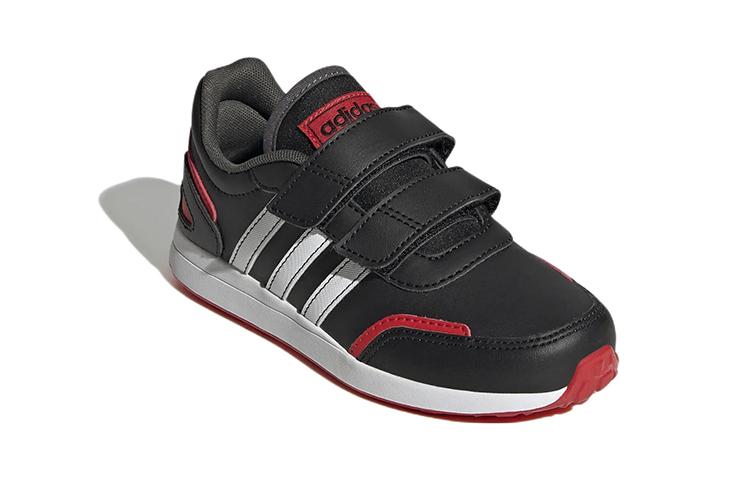 adidas Neo Vs Switch 3 Anti Slip Wear Resistant Low Top Kids' Skateboarding Shoes Black Red Children Aged 3 7 Years Old GZ1951
