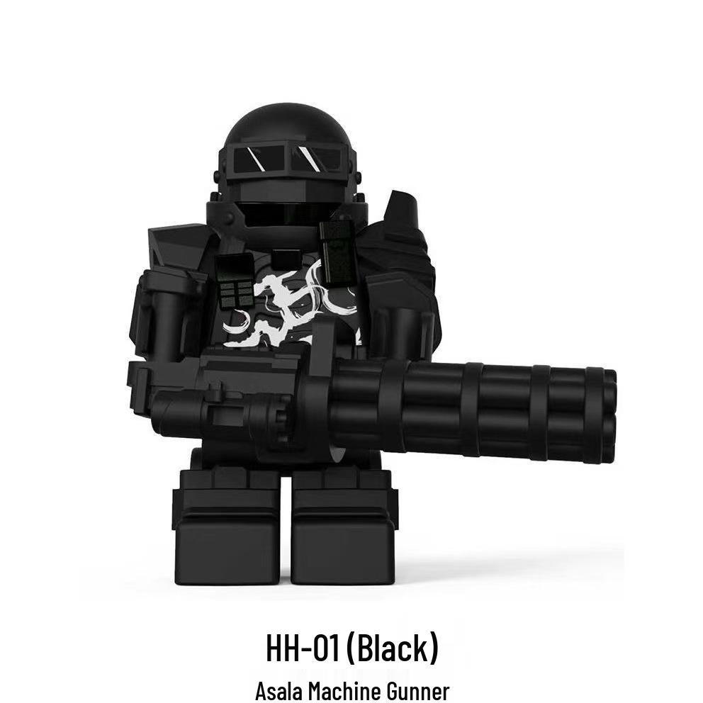 Crossfire Delta Operator Deep Blue Figure Building Blocks Toy Model