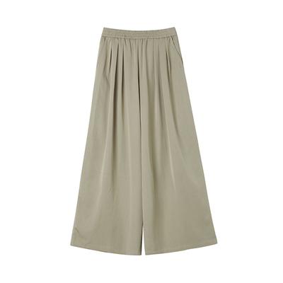 LAP Elastic Waist Tencel Wide Pants Ar1Wps71