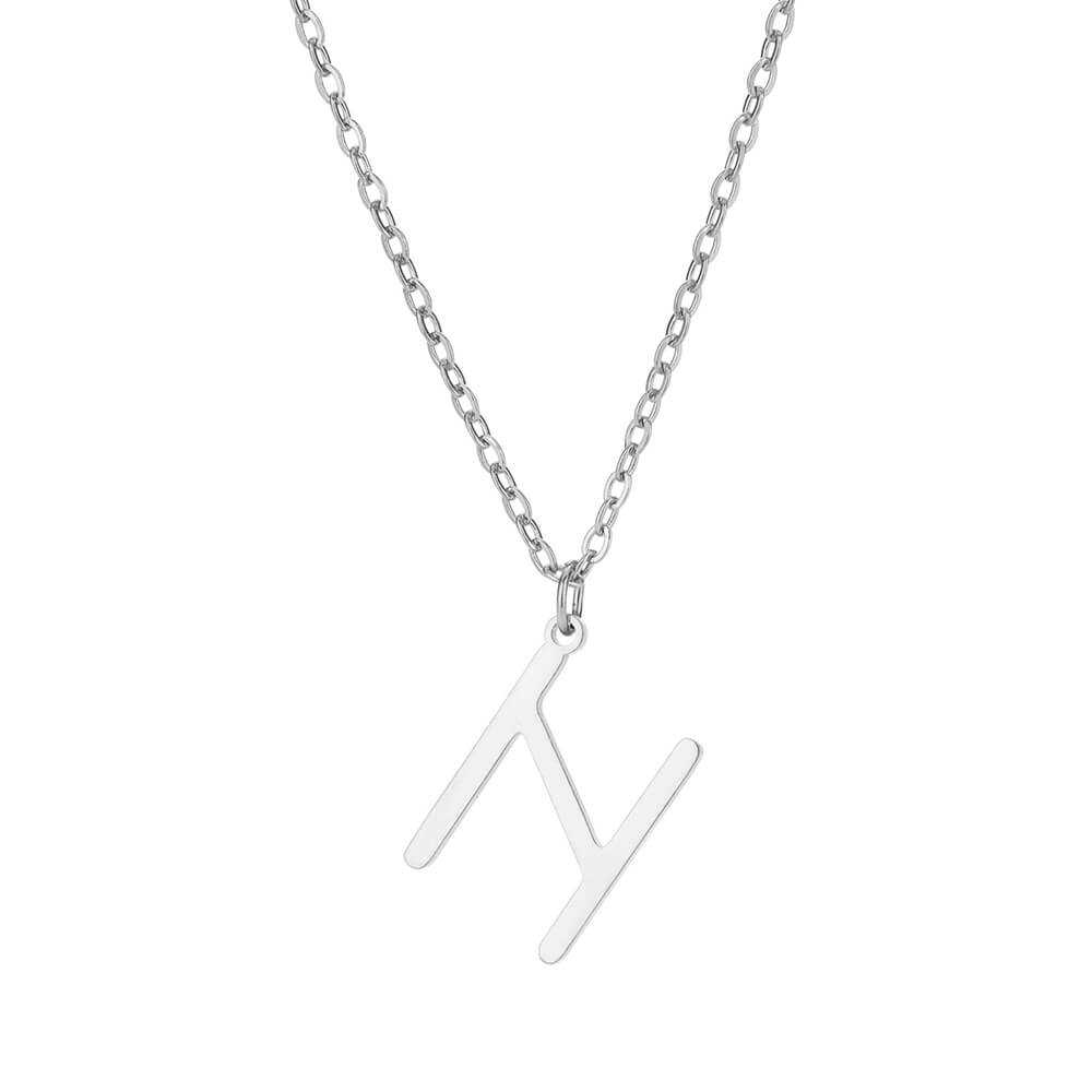 Viking Rune Layering Necklace for Women Stainless Steel Norse Runic Pendants Necklaces Feminine Delicate Minimalist Zircon Gift