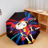 Pomni Halloween Characters Automatic Umbrella - Suitable Travel Outdoor Portable Umbrella Birthday Gift Daily Essentials