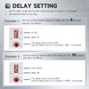 10A Timer Relay On Delay or Off Delay GRT8-EC Dual Function, 24V Time Relay On Delay or Off Delay Adjustable Wide Time Delay Range for 0.1Seconds To