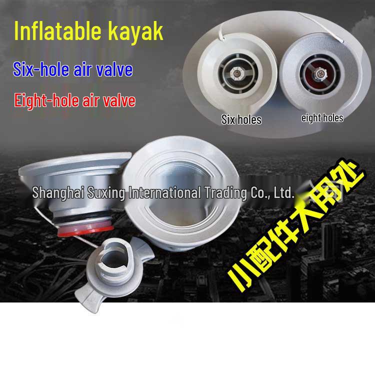 8-Hole High-Pressure Inflatable Boat Kayak Dinghy Rubber Air Valve Surfboard Interface
