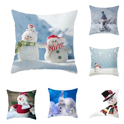 Christmas Themed Pillowcases Car Accessories Office Santa Claus Living Room Sofa Home Pillowcases