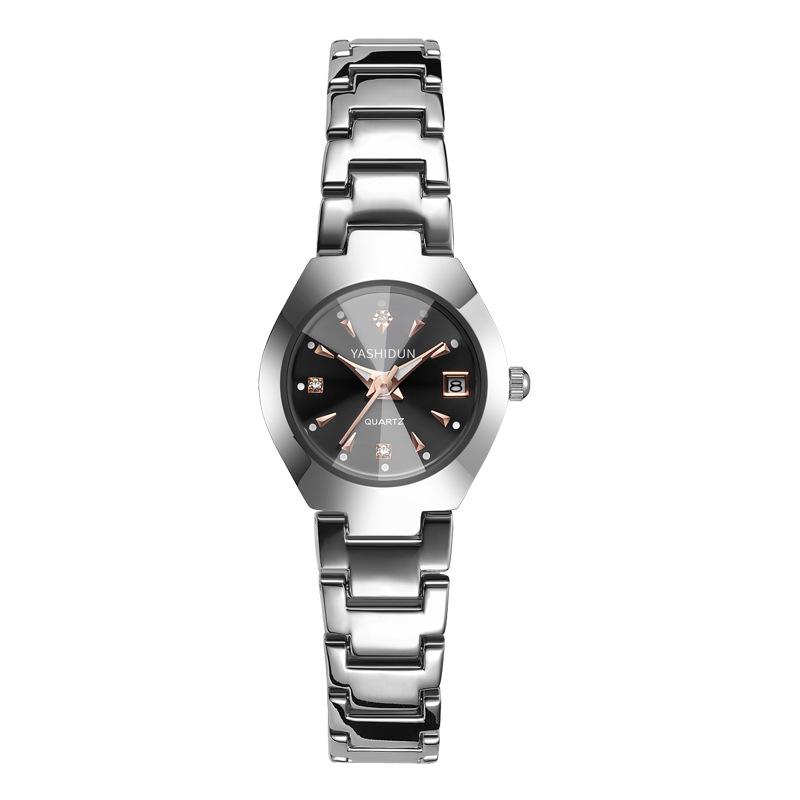 Unisex Luminous Quartz Watch: Fashionable Steel Band, Waterproof, Suitable for Students & Couples