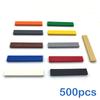 500 sztuk DIY Budowlane Gładkie Klocki 1x6 Figurki Cegiełki 11 Kolorów Edukacyjne Kreatywne Rozmiar Kompatybilny Z Markowymi Zabawkami dla Dzieci