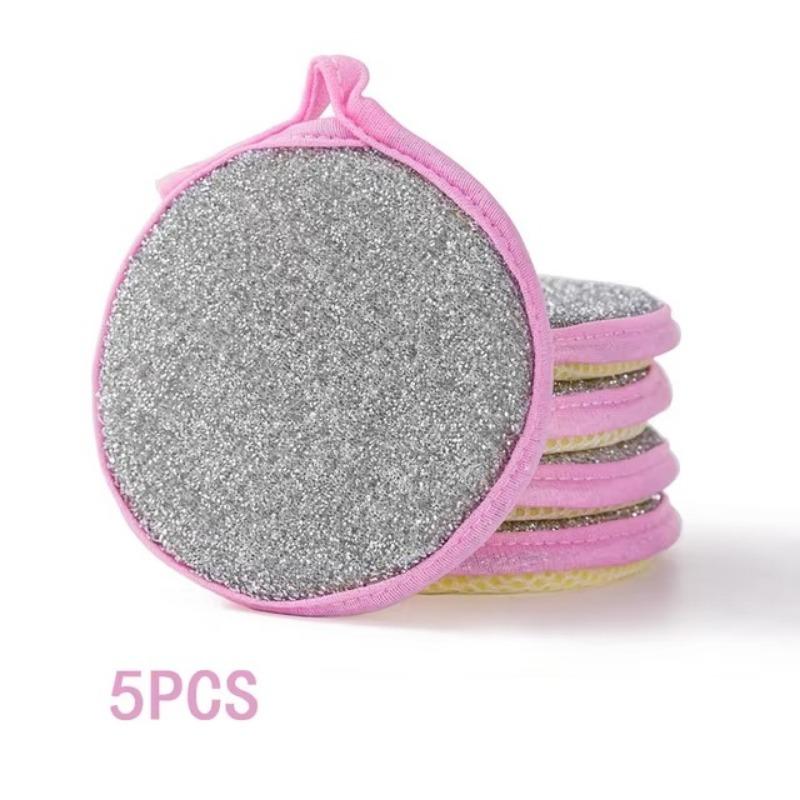 

5/10 шт. губка для мытья посуды многоразовая двухсторонняя моющаяся губка щетка для мытья посуды горшок бытовые кухонные чистящие средства