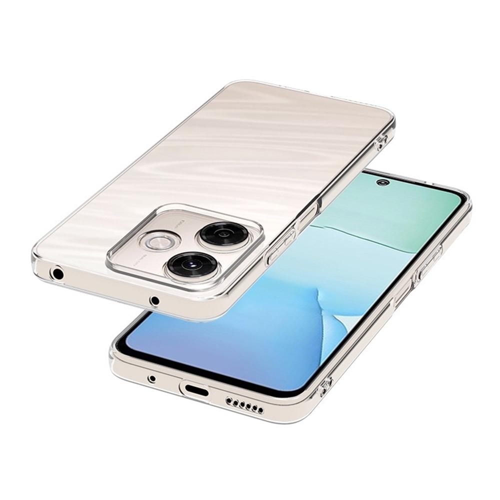 

For Xiaomi Redmi 13x 4G Back Cover Ultra Thin Flexible TPU Clear Phone Case As Shown A