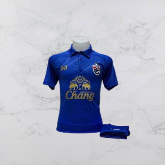 Thailand National Football Soccer Training JERSEY CHEER Fan Print Vintage Quick Dry Polo Shirt Short Sleeve Uniform Elephant Logo Men Women Unisex