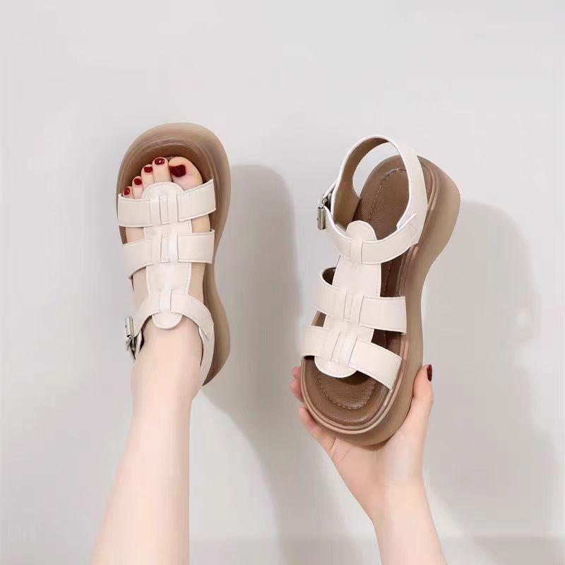Girls Sandals Beach Shoes Kids Toddler Princess Style Roman Flat Footwear