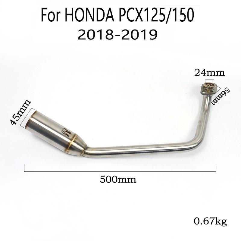 Motorcycle Yoshimura Scooter Exhaust Muffler Modified Front Connection Mid Pipe For Honda PCX 125 PCX 150 2018 2019 2010 - 2016