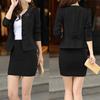 New Korean-Style Slim Fit Double-Breasted Blazer Fashion Cropped Cardigan Jacket