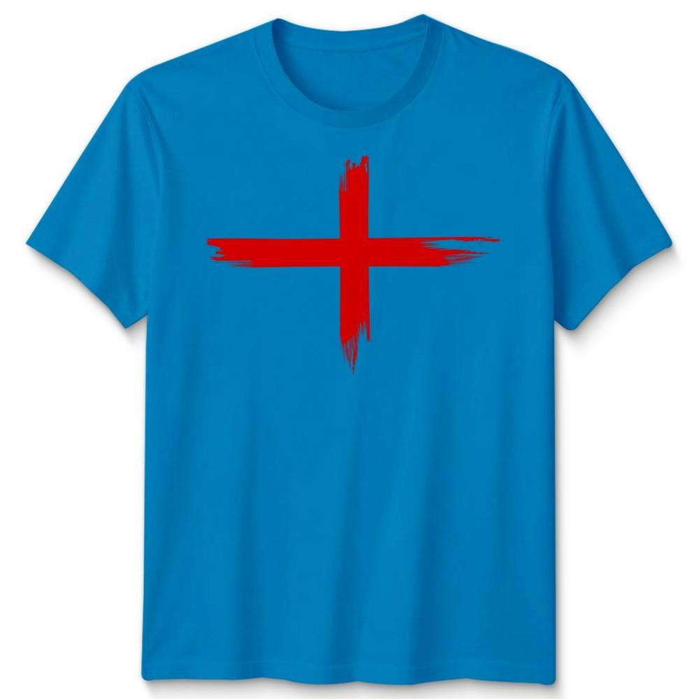 England St George Faded Flag Unisex Tshirt Top