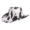 Versatile men's and women's outdoor western cowboy hat fashion suede cow color jazz top hat casual fedora