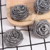 4Pcs Multipurpose Metal Scrubber Rugby Shape Cleaning Ball Stainless Steel Balls  Household