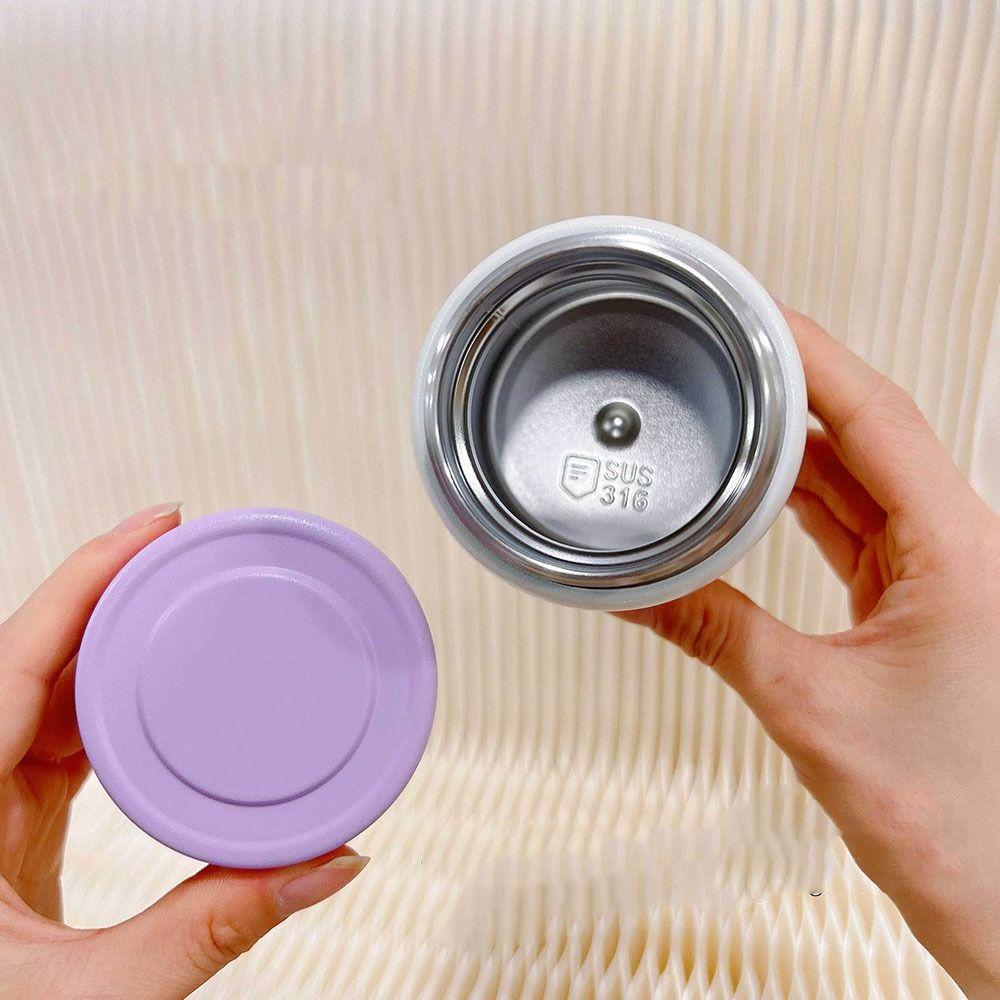 Insulated Mini Thermos Cup 180ml Thermal Coffee Mug Creative Cartoon Hot Water Bottle  Travel