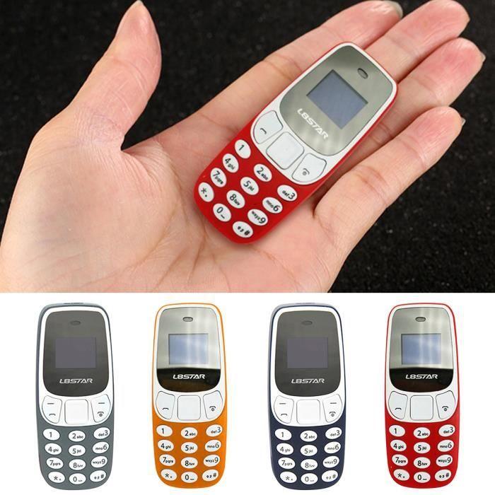 Mini téléphone portable mobile Bluetooth BM10 GSM - Sans Fil - Batterie 300 mAh - Couleur Bleu