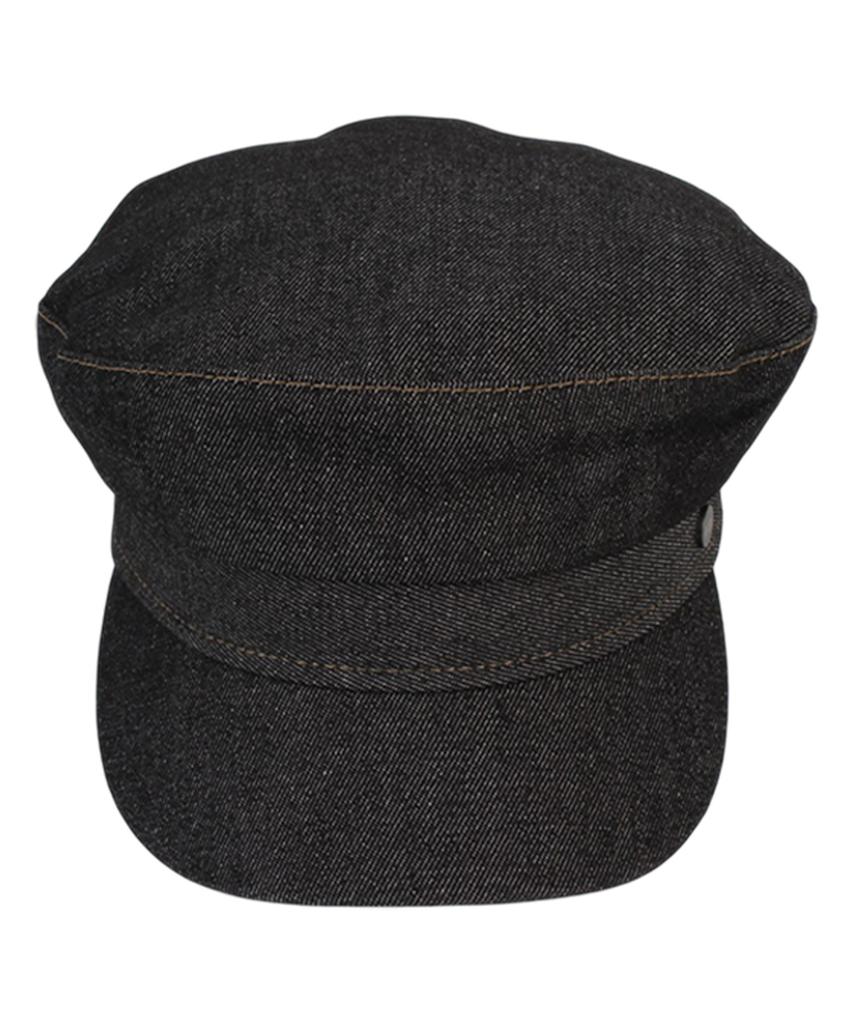 Yunibeosyeolkemiseuteuli Black Denim Logo Marine Cap