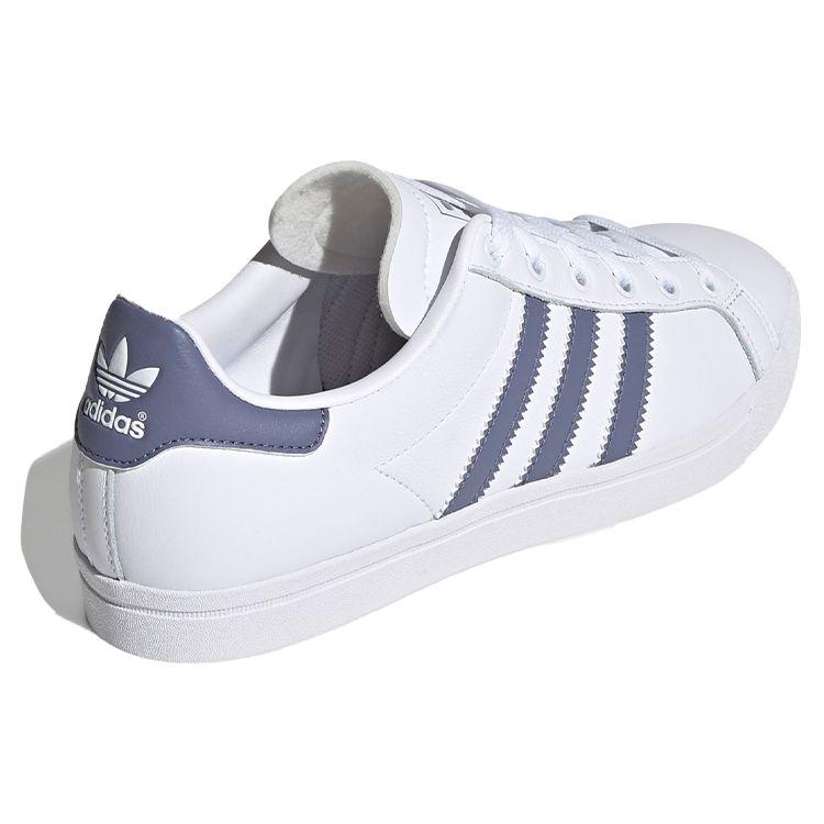 Adidas Originals Coast Star Slip Resistant Durable Low Top Skate Shoes Women Sneakers White Blue EE9952